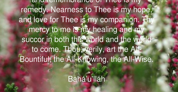 Healing Prayer - Thy Name is My Healing O My God